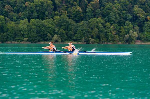 Aviron sur le lac du Bourget, Aix les Bains