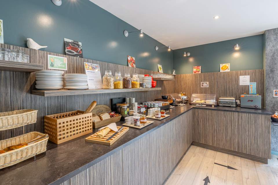 Salle de petit déjeuner des Loges du Park